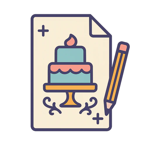 Cake Decorating Pattern & Template Notes